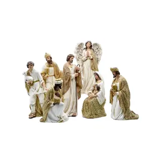 7pcs Della Resina Natività Figurine Set Religioso