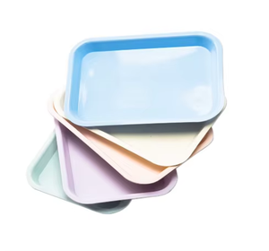 340mm * 240mm materiali strumenti dentali semplici vassoi in plastica piatto vassoio strumenti Autoclave forniture odontoiatria uso dentista - Product Image 4