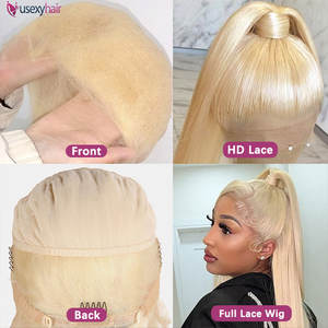 Parrucche 360 in pizzo 613 biondo HD con capelli umani grezzi vergini parrucca anteriore in pizzo per donne nere intrecciate peruviane - Product Image 3