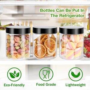 Wholesale Food Grade 100g 150g 200g 250g 500g Amber Clear PET <b>Plastic</b> <b>Jar</b> Aluminum Screw Cap for Lipstick Cosmetic Packaging - Product Image 5
