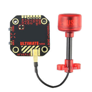 Émetteur vidéo mini 5,8 GHz 48 canaux 25/200/500/800 mW 20x20 mm avec connecteur audio externe et antenne pour drone FPV - Product Image 1