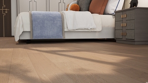 Piso de Madera de Roble Blanco de Grado <span class=keywords><strong>AB</strong></span> para Interiores, de Tres Capas, con Sistema de Instalación por Clic, para Sala de Estar - Product Image 6