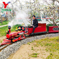 Train miniature électrique à vapeur pour enfants, manèges d'attractions de parc d'attractions à prix avantageux pour les terrains de jeux