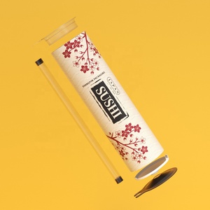 Tubo <span class=keywords><strong>di</strong></span> <span class=keywords><strong>Carta</strong></span> Personalizzato per Sushi con Bacchette, Confezione Cilindrica in <span class=keywords><strong>Carta</strong></span> per Imballaggio Alimentare - Product Image 5