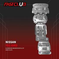 Plaque de protection de châssis antidérapante en alliage d'aluminium résistant à l'usure FASTCULB pour Nissan PATROL Y62 AMD 8mm/5mm, trou d'origine