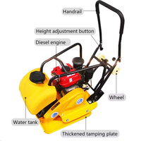 Compacteur à plaque vibrante mini Honda de qualité supérieure, essence/diesel, haute efficacité pour chantier de construction