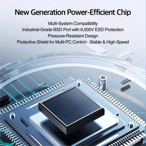 Switch <span class=keywords><strong>KVM</strong></span> Axtron con Hotkey, Sincronizzazione Schermo Diviso, OSD, LCD 1U, 4 Porte, 4K, 18.5\", Garanzia di 3 Anni per Console - Product Image 5