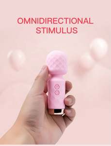 人気アマゾンセール工場卸売エロ10周波数ミニサイズピンクレディーワンドマッサージャー女性オナニーセックスおもちゃ - Product Image 2
