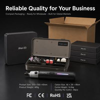 Kit d'outils rotatifs sans fil sans balais 22000 tr/min 8 vitesses, stylo de gravure, vente en gros, ensemble de 65 pièces, 1500 mAh USB Type-C pour le bricolage et l'artisanat