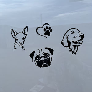 Calcomanías de vinilo para ventana troqueladas bonitas y personalizadas, calcomanías para camiones y portátiles para coches, calcomanías personalizadas para perros, regalos únicos - Product Image 2