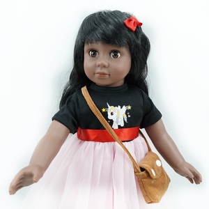 Niños encantadores negro muñecas hacer muñecas Pelo Rizado hermosa realista detalles para las niñas - Product Image 5