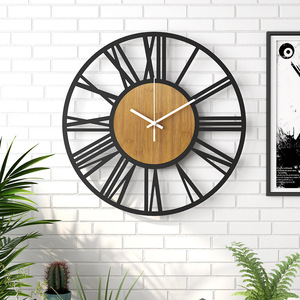 American Retro Creative Mute Elegant Classic Personalized Fashion Light Luxury Simple <b>Wall</b> <b>Clock</b> - Product Image 1