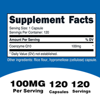 Cápsulas de Suplemento de Coenzima Q10, OEM, ODM, Marca Privada, Venta al por Mayor, Suplemento Dietético a Granel, 120 Cápsulas