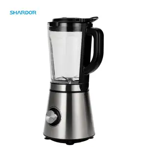 600W güç Motor yüksek hızlı mutfak profesyonel Blender dondurulmuş içecekler 1.5L cam kavanoz meyve sıkacağı sıkacağı Blender elektrik