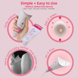Dispositif urinaire portable jetable en papier pour <span class=keywords><strong>femme</strong></span>, en forme d'<span class=keywords><strong>entonnoir</strong></span>, à utiliser debout, écologique, à gravité, pour extérieur, de fabrication industrielle - Product Image 6