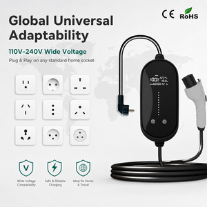 <span class=keywords><strong>Cable</strong></span> de Carga Portátil para Vehículos Eléctricos de 32 Amperios, <span class=keywords><strong>Tipo</strong></span> <span class=keywords><strong>2</strong></span>, 7.2kW, Cargador para <span class=keywords><strong>Coche</strong></span> Eléctrico IEC 62196-<span class=keywords><strong>2</strong></span> EVSE 240V, Resistente, para Viajes al Aire Libre - Product Image 4