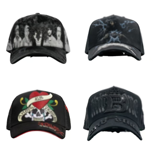 GG <b>HATS</b> Golden Saint Embroidery Letter China Print 5-Panel Baseball <b>Hat</b> Rhinestone Dotted Y2K Streetwear Sporty Adjustable High - Product Image 4