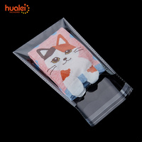 100 pièces/paquet 7cm de largeur personnalisé en plastique Transparent Opp emballage sac jetable étanche auto-scellant sac transparent