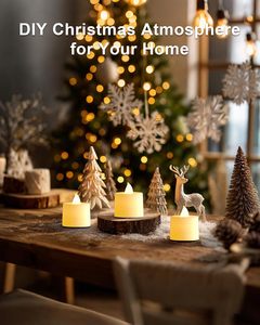 Bougie LED décorative sans flamme pour mariage et anniversaire, lumières LED vacillantes à piles, bougies LED à piles - Product Image 2