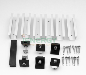 120mm 200mm rentable Universal Simple pequeño Mini montaje corto sistema sin riel montaje Solar riel tipo U - Product Image 4