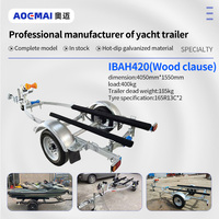 AOMAI Bateau pneumatique de haute qualité pour la pêche avec remorque galvanisée à axe John