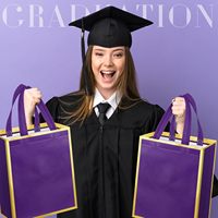 Vêtements vierges écologiques personnalisés sacs à provisions petits sacs fourre-tout non tissés pour la fête d'anniversaire