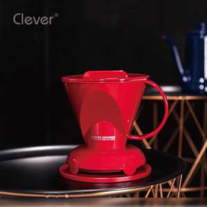 Clever Dripper Mr. Soporte para Filtro de Café de 300ml, Color Rojo Sólido, Calidad Barista, Apto para Uso Alimentario, para Cadenas de Restaurantes - Product Image 4