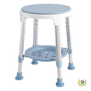 360 Rotating Shower Stool With <b>Shelf</b> Soap Dish 35cm Plastic For Elderly Pregnant Safety <b>Bathing</b> - Product Image 2