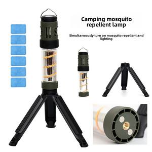 Açık su geçirmez şarj edilebilir <span class=keywords><strong>LED</strong></span> ışık Mini kamp güneş üçgen Stent duvar lambaları ile böcek tuzağı sivrisinek katili ampul - Product Image 2