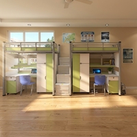Lit superposé moderne en métal pour dortoir, utilisation efficace, idéal pour adultes, chambre, appartement, école ou auberge