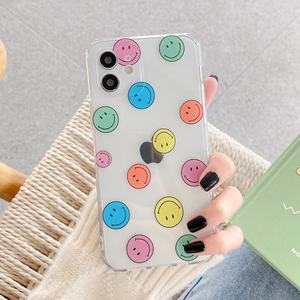 Funda de silicona suave para teléfono móvil iPhone, carcasa bonita con puntos ondulados y cara sonriente para iPhone 12 Mini 11 Pro Max XS XR 12Pro SE <span class=keywords><strong>2020</strong></span> 7 8 Plus X - Product Image 2