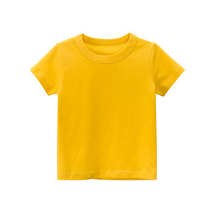 Vêtements pour bébés, vêtements pour enfants en bas âge, vêtements pour filles et garçons, t-shirt à col rond uni, été 2021, prêt à porter - Product Image 5