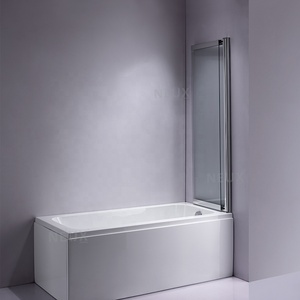Écran de <span class=keywords><strong>baignoire</strong></span> <span class=keywords><strong>coulissant</strong></span> peu encombrant de nouveau design avec mur pivotant en aluminium - Product Image 5