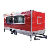 Chariot de camping-car en fibre de verre de 12 pieds pour hamburgers, camion de restauration, café, remorque alimentaire personnalisée, équipement de cuisine complet, snack-bar