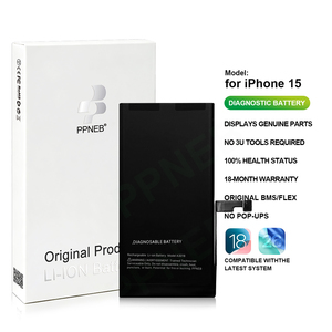 Batería de Diagnóstico de Alta Calidad al por Mayor de Fábrica para <span class=keywords><strong>iPhone</strong></span> 15, Batería de Repuesto de 0 Ciclos para <span class=keywords><strong>iPhone</strong></span>, Piezas Originales con Certificación CE - Product Image 1