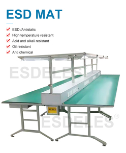 Tapis conducteur <span class=keywords><strong>ESD</strong></span> anti-statique non toxique en rouleau, 3 mm, tapis de salle blanche réutilisable en caoutchouc <span class=keywords><strong>ESD</strong></span>, 5 mm - Product Image 6