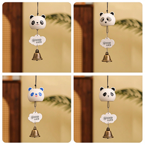 กระดิ่งลมเซรามิกลายแพนด้าหลากหลายรูปแบบ ของตกแต่งแขวนสำหรับเทศกาล - Product Image 3