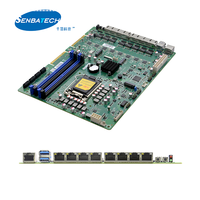 Carte mère Q570SL_8L 8 ports LAN WGI210AT LGA1200 DDR4 VGA PCIE X8 Gold Finger TPM SIM FPC 4 USB 2 COM Routeur Pare-feu