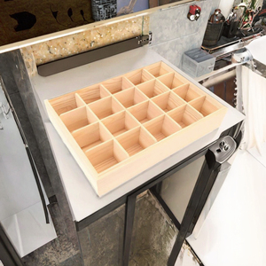 Handmade Rectangular Plywood Tray <b>Display</b> <b>Boxes</b> with Dividers Tableware Cookware Bedding Featuring Laser Engraved Logo YIYA/ - Product Image 2