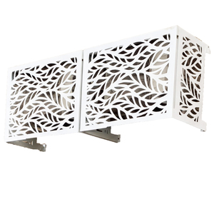 Cache-climatiseur décoratif multifonctionnel en <span class=keywords><strong>aluminium</strong></span> découpé au laser YOD pour entrepreneurs en CVC, écran de protection extérieur résistant aux intempéries pour générateur de piscine - Product Image 1