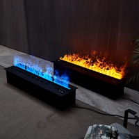 Décoration d'hôtel intérieur moderne Cheminée à vapeur insert 3D Led Flamme Vapeur de brouillard d'eau Cheminées électriques Cheminée à atomisation