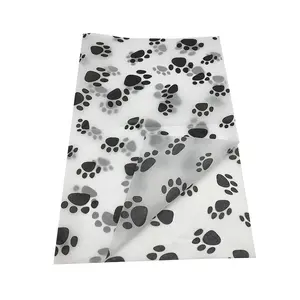 Acid Free Dog Paw Print Tissue Paper Custom Logo Tissue Wrapping Paper