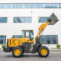 Chargeur frontal compact Hengwang 4x4 3 tonnes HW-3T avec moteur turbocompressé, couple élevé, capacité de la benne de 3 m³