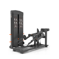 Machine de musculation professionnelle à charge sélective par poulie en acier pour l'entraînement de la force des dos et des jambes (squat à dos croisé/squat à dos ouvert)