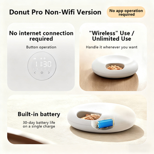고양이용 자동 습식 사료 공급기, 동결건조 식품, 원격 제어 급식기, 특허가 있는 6 식 WiFi 애완 동물 급식기 - Product Image 5