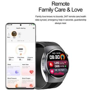 Reloj Inteligente 2026 con Monitor de <span class=keywords><strong>Salud</strong></span>, Resistente al Agua, para Hombre y Mujer, con ECG, PPG, Bomba de Aire, Presión Arterial y SDK - Product Image 3