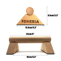 Nouvelle conception ZJFIT Z-37, barres de calisthénie portables en bois de hêtre durables et écologiques, logo personnalisé, parallettes de fitness