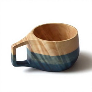 Rustic Wooden <b>Cup</b> for Hot and <b>Cold</b> Drinks Solid Wood Drinking <b>Cup</b> Handmade Kitchen Tableware - Product Image 6