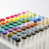 Ensemble de stylos marqueurs permanents à double pointe de qualité supérieure, encre à base d'alcool, pour papier, 6 mm de largeur de traçage, non toxique, 216 couleurs