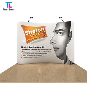 Telón de Fondo de Tela de Doble Cara Tianlang de 10 pies, Impresión Personalizada, Pared de Tela para Exhibiciones, Bodas, Modelo de Exhibición de Aluminio - Product Image 3